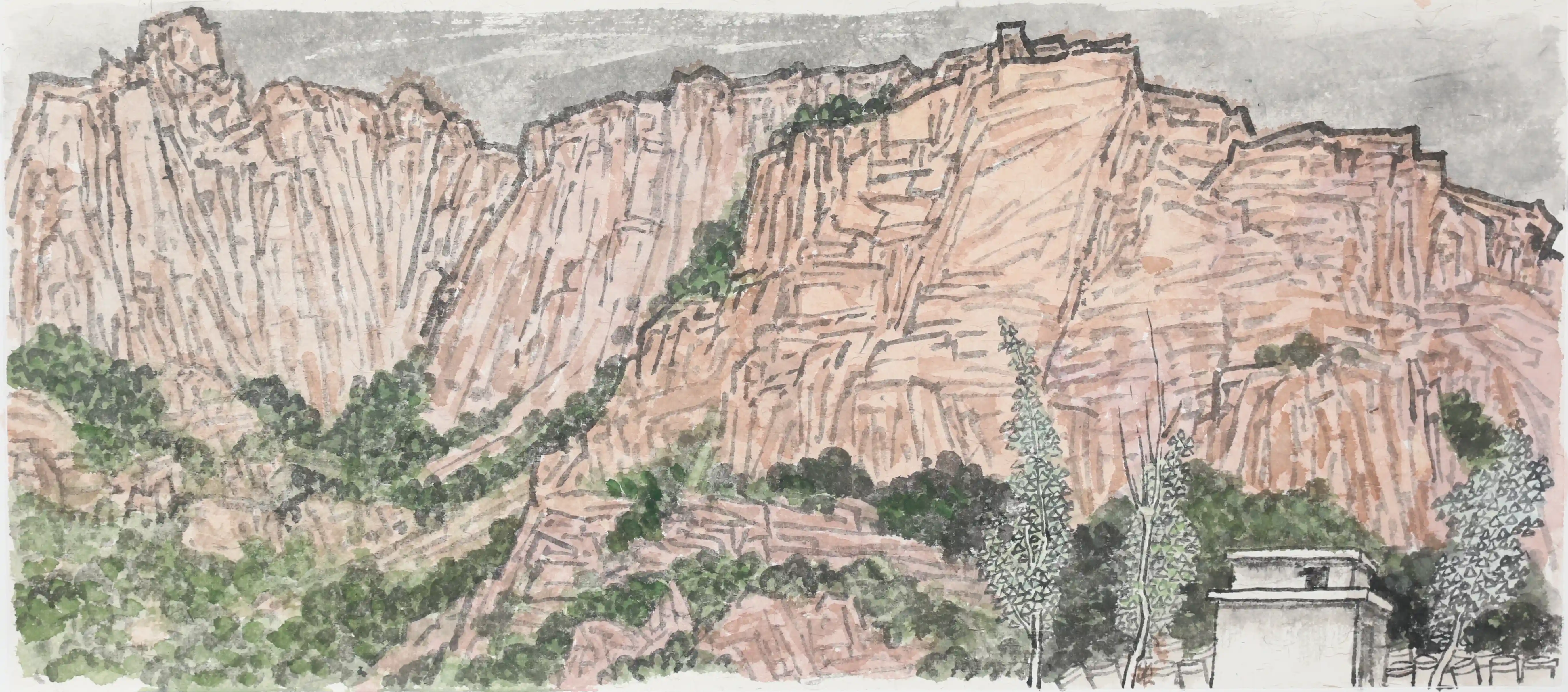 笔走宁夏:中国文促会美术家的奇幻艺术之旅