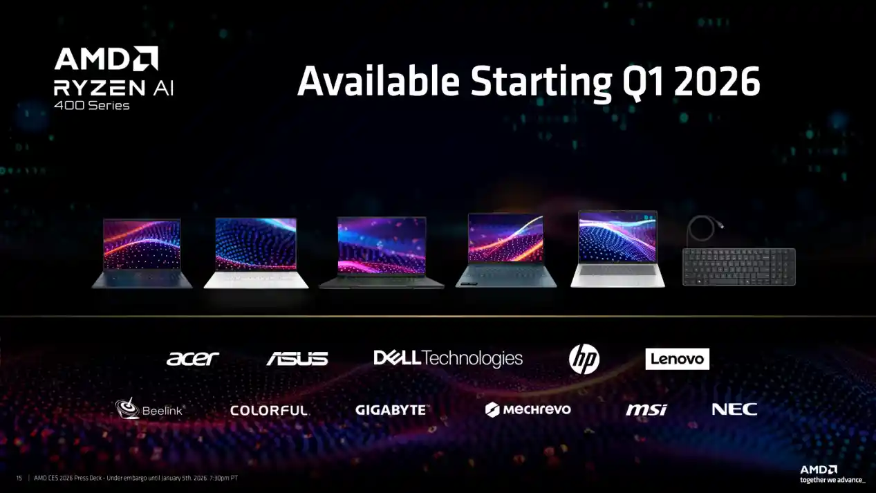 AMD锐龙AI 400系列重磅登场，性能续航全面跃升，X3D旗舰引领未来 computing 新纪元